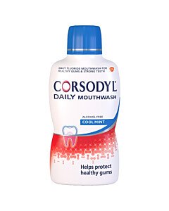 Corsodyl Daily Mouthwash Cool Mint Alcohol Free x 500ml