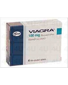 Viagra (Sildenafil) 100mg Tablets x 4